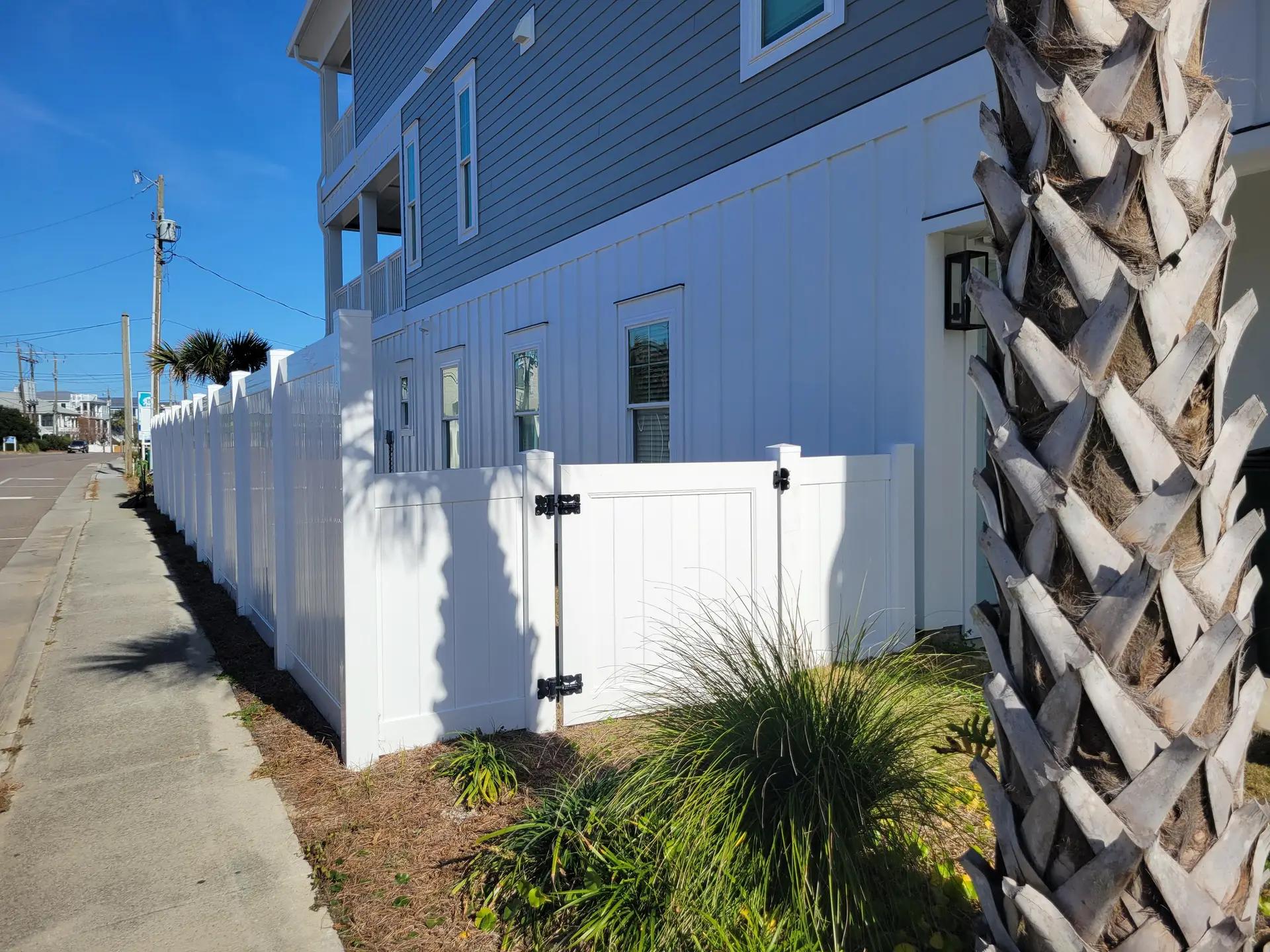 New Construction Vinyl Fence Installation – Kure Beach - Image 2