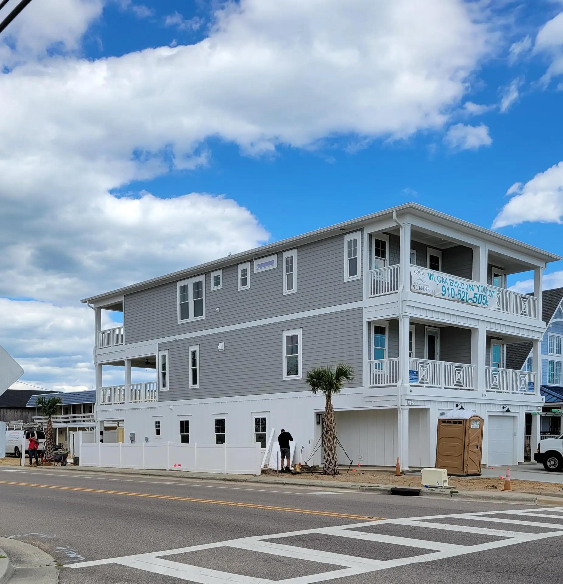 New Construction Vinyl Fence Installation – Kure Beach - Image 3