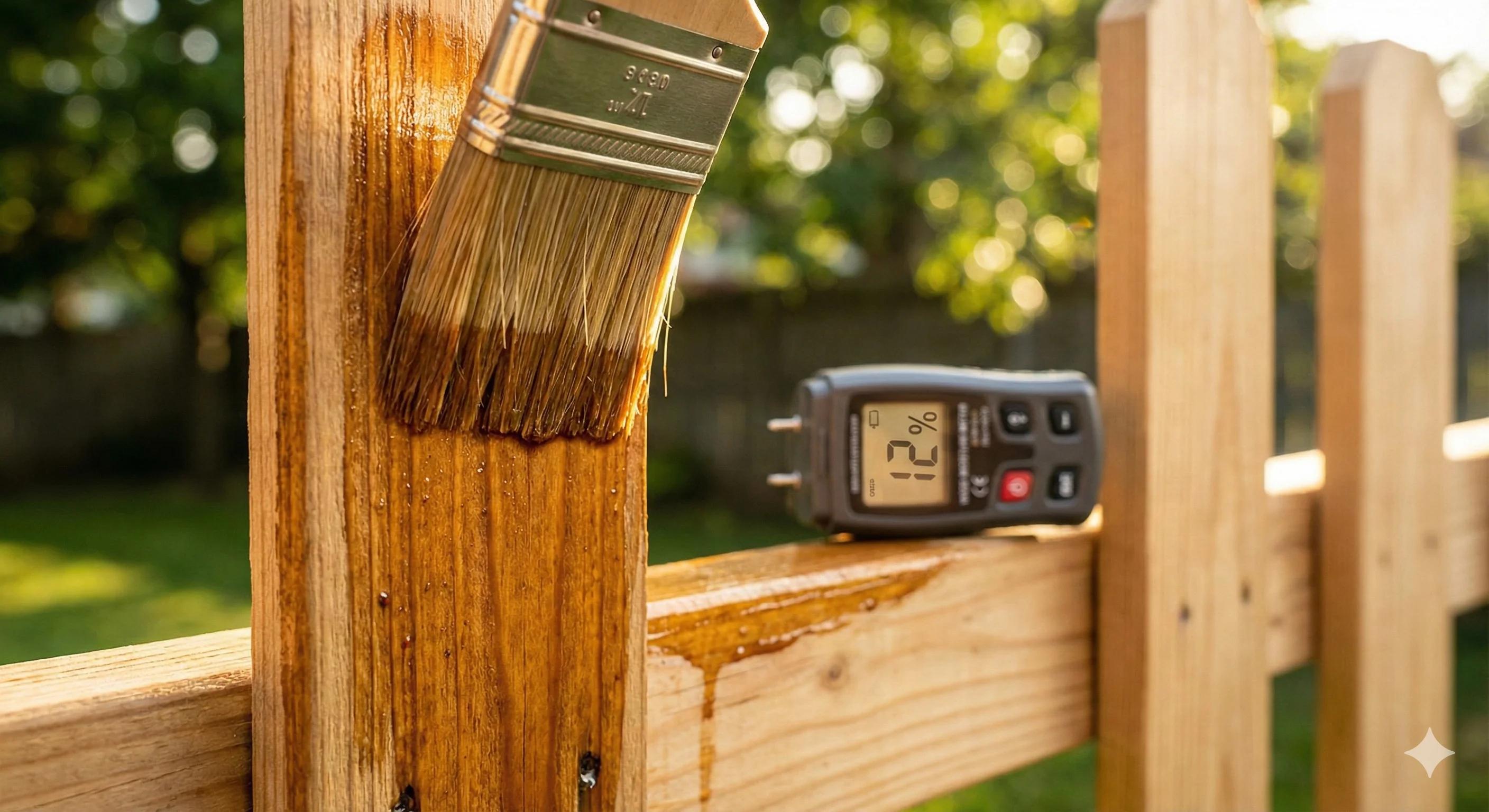 When to Stain Your Wood Fence - Guide hero image