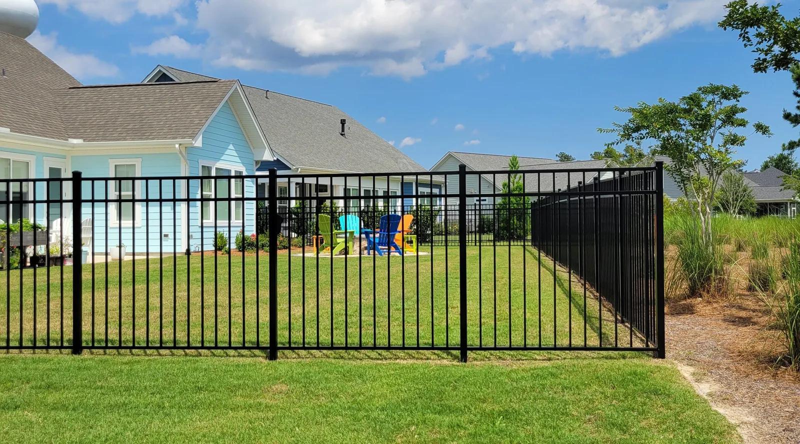 Aluminum Fence Backyard Security - aluminum fences fence installation project in Wilmington NC and coastal areas by Port C...