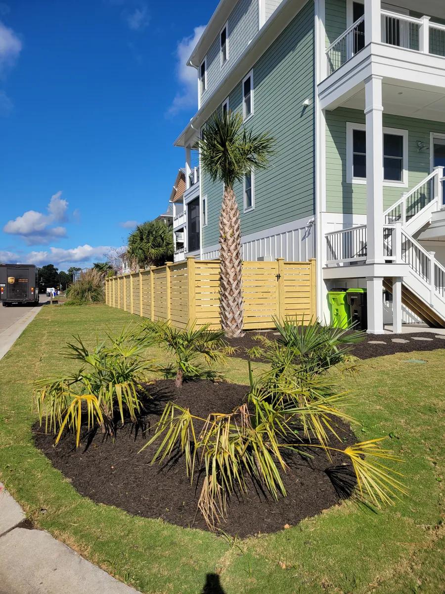 Horizontal Wood Fence Installation in Carolina Beach, NC